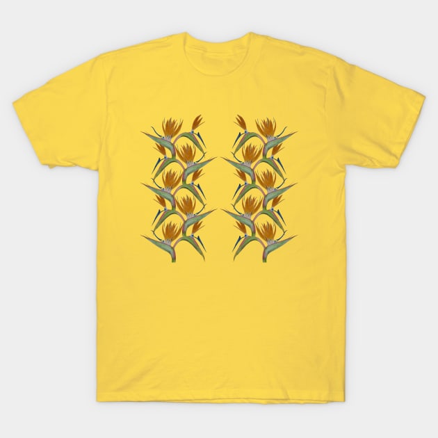 Bird of Paradise Stelitzia Blossom T-Shirt by JJacobs